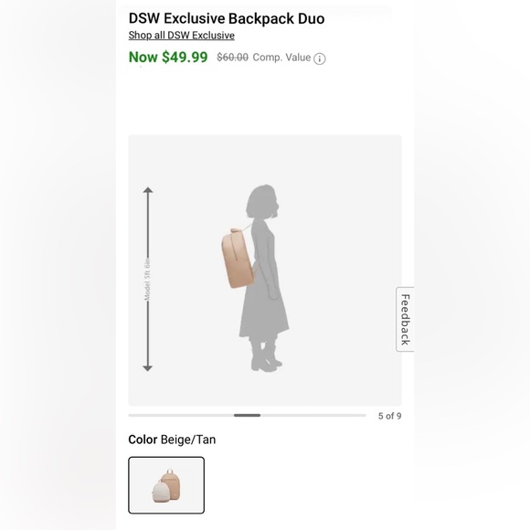 NWT DSW Camuto Exclusive Backpack Duo - Picture 7 of 13